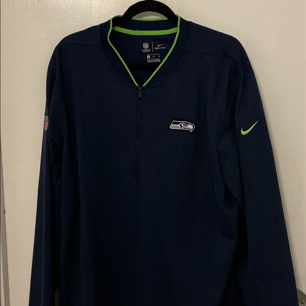 Nike Seattle Seahawks On-Field Coaches 1/4 Zip